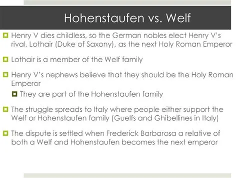 Cuộc Tranh Chĩa Mũi Giữa Hohenstaufen và Welf: Một Cuộc Đấu Tranh Nảy Sinh Từ Quyền Lực Và Phong Cách